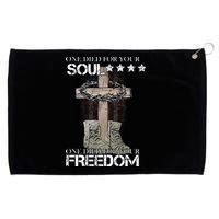 One Died For Your Soul And Freedom Grommeted Golf Towel