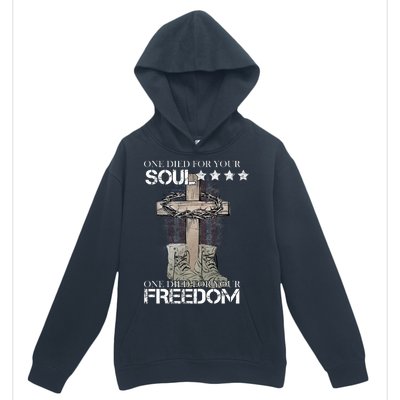 One Died For Your Soul And Freedom Urban Pullover Hoodie