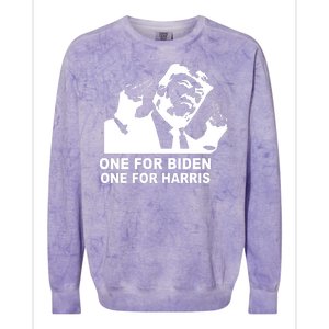 One For Biden One For Harris Pro Trump Colorblast Crewneck Sweatshirt