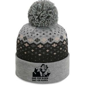 One For Biden One For Harris Pro Trump The Baniff Cuffed Pom Beanie