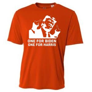 One For Biden One For Harris Pro Trump Cooling Performance Crew T-Shirt