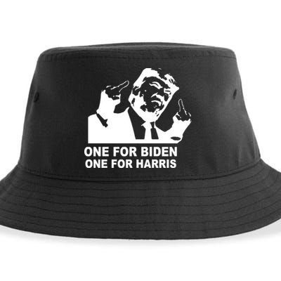 One For Biden One For Harris Pro Trump Sustainable Bucket Hat