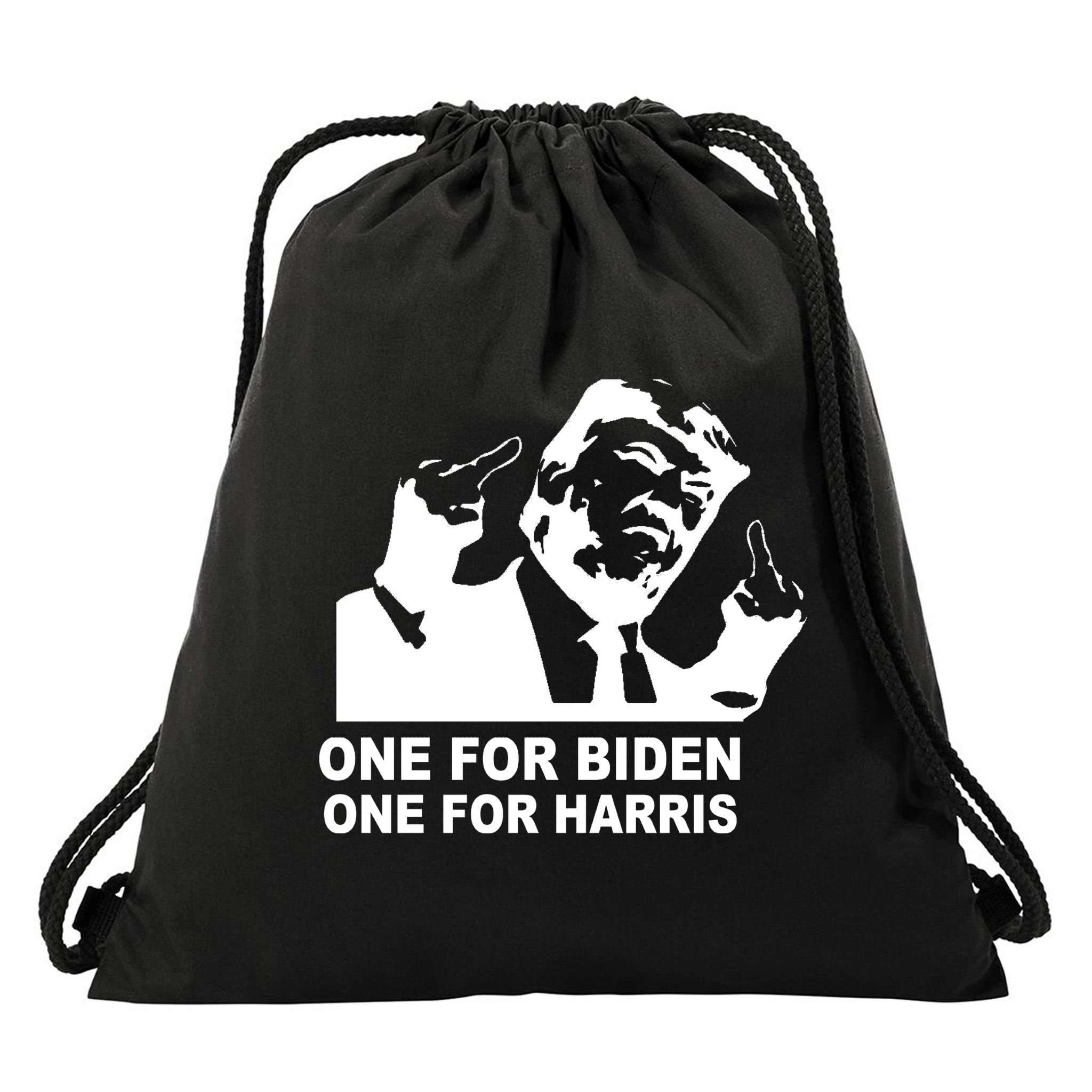 One For Biden One For Harris Pro Trump Drawstring Bag