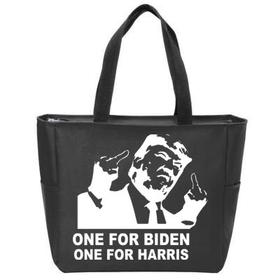 One For Biden One For Harris Pro Trump Zip Tote Bag