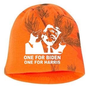 One For Biden One For Harris Pro Trump Kati - Camo Knit Beanie