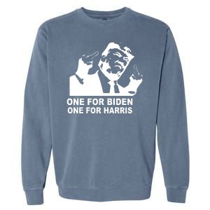 One For Biden One For Harris Pro Trump Garment-Dyed Sweatshirt