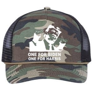 One For Biden One For Harris Pro Trump Retro Rope Trucker Hat Cap