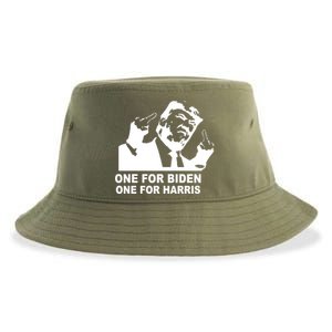 One For Biden One For Harris Pro Trump Sustainable Bucket Hat