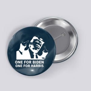 One For Biden One For Harris Pro Trump Button