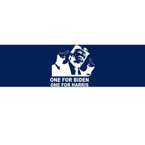 One For Biden One For Harris Pro Trump Bumper Sticker