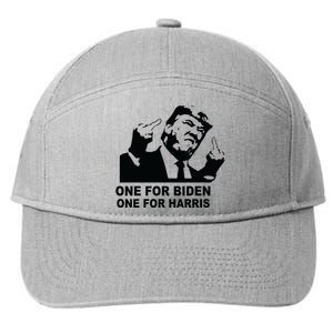 One For Biden One For Harris Pro Trump 7-Panel Snapback Hat