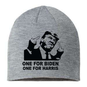 One For Biden One For Harris Pro Trump Sustainable Beanie