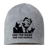 One For Biden One For Harris Pro Trump Sustainable Beanie