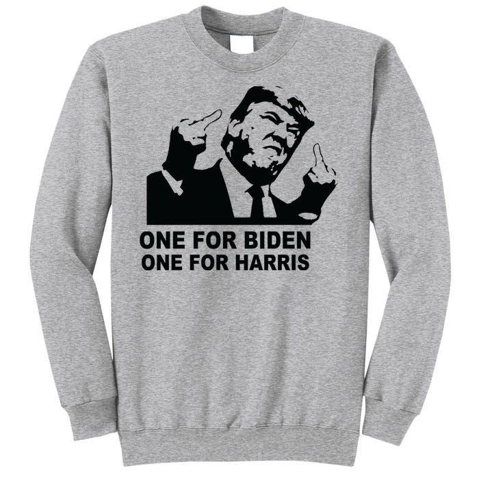 One For Biden One For Harris Pro Trump Tall Sweatshirt