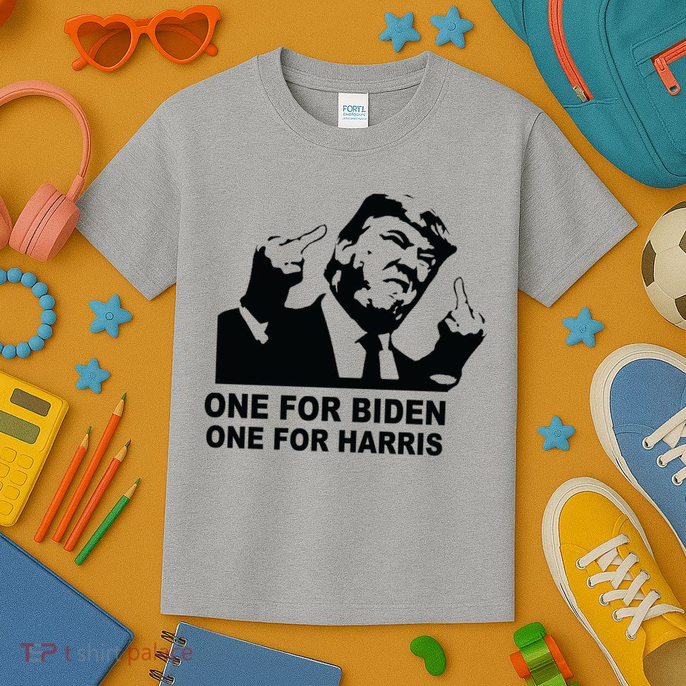 One For Biden One For Harris Pro Trump Kids T-Shirt