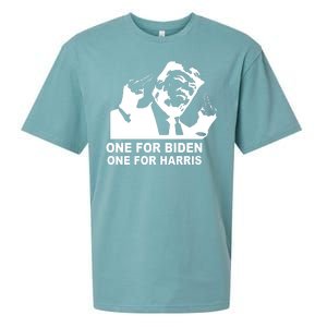 One For Biden One For Harris Pro Trump Sueded Cloud Jersey T-Shirt