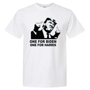 One For Biden One For Harris Pro Trump Garment-Dyed Heavyweight T-Shirt