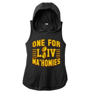 One For Ma'Homies LIV Champ Kansas City Football Ladies PosiCharge Tri-Blend Wicking Draft Hoodie Tank