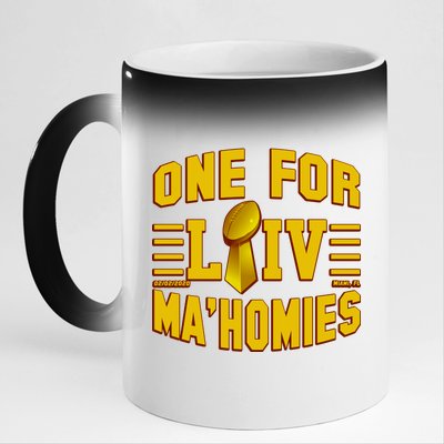 One For Ma'Homies LIV Champ Kansas City Football 11oz Black Color Changing Mug