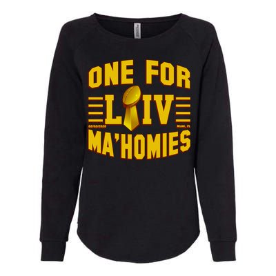 One For Ma'Homies LIV Champ Kansas City Football Womens California Wash Sweatshirt