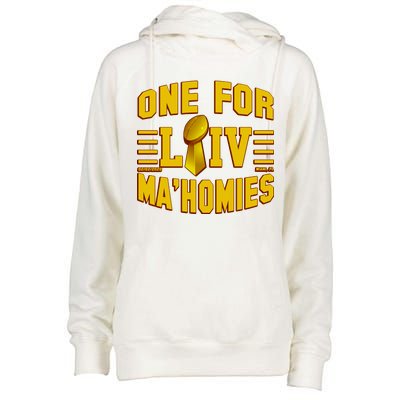 One For Ma'Homies LIV Champ Kansas City Football Womens Funnel Neck Pullover Hood