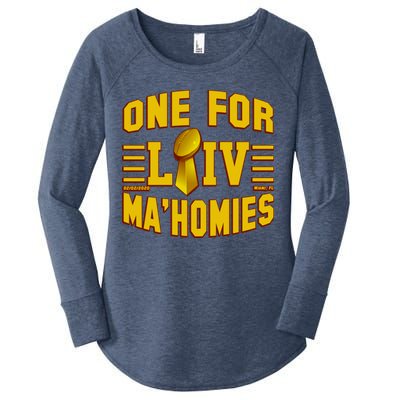 One For Ma'Homies LIV Champ Kansas City Football Women's Perfect Tri Tunic Long Sleeve Shirt