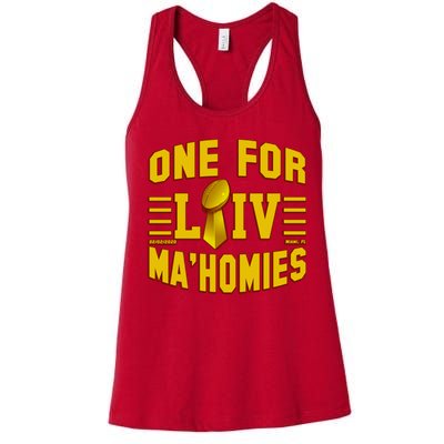 One For Ma'Homies LIV Champ Kansas City Football Women's Racerback Tank