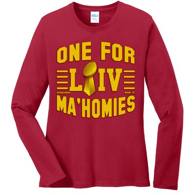 One For Ma'Homies LIV Champ Kansas City Football Ladies Long Sleeve Shirt