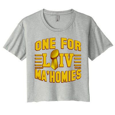 One For Ma'Homies LIV Champ Kansas City Football Women's Crop Top Tee