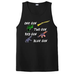 One Gun Two Gun Red Gun Blue Gun PosiCharge Competitor Tank