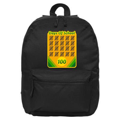 One Hundred Days Of School Crayons 16 in Basic Backpack
