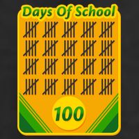 One Hundred Days Of School Crayons Golf Towel