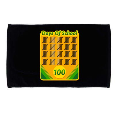 One Hundred Days Of School Crayons Microfiber Hand Towel