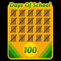One Hundred Days Of School Crayons Kids T-Shirt