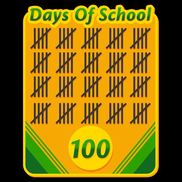 One Hundred Days Of School Crayons Kids T-Shirt