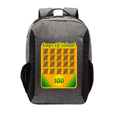 One Hundred Days Of School Crayons Vector Backpack