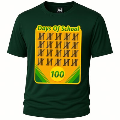 One Hundred Days Of School Crayons Performance Shirt