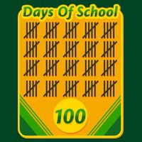 One Hundred Days Of School Crayons Apron