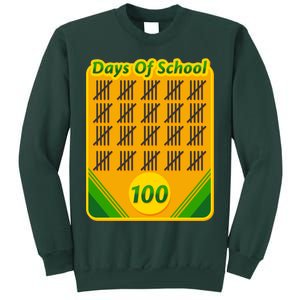 One Hundred Days Of School Crayons Sweatshirt