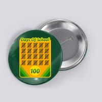 One Hundred Days Of School Crayons Button