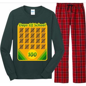 One Hundred Days Of School Crayons Long Sleeve Pajama Set