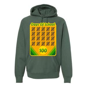 One Hundred Days Of School Crayons Premium Hoodie