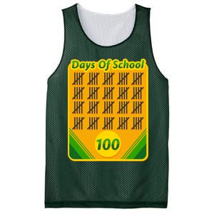 One Hundred Days Of School Crayons Mesh Reversible Basketball Jersey Tank