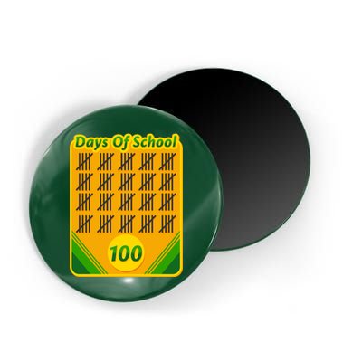 One Hundred Days Of School Crayons Magnet