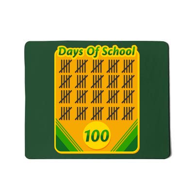 One Hundred Days Of School Crayons Mousepad