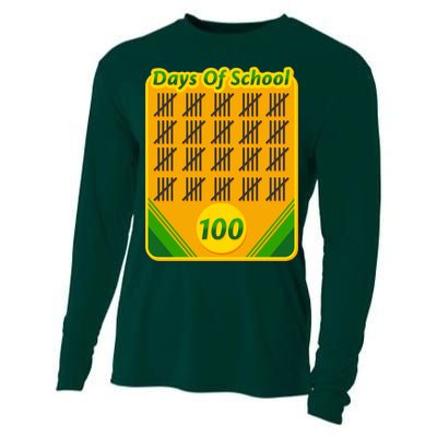 One Hundred Days Of School Crayons Cooling Performance Long Sleeve Crew