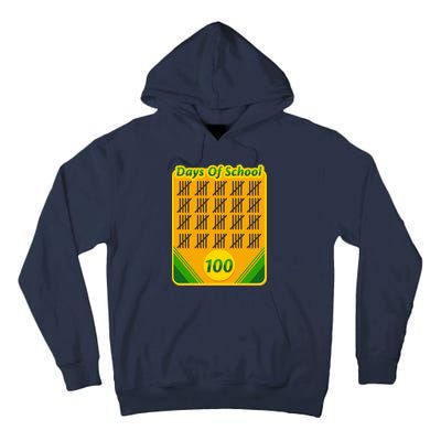 One Hundred Days Of School Crayons Tall Hoodie