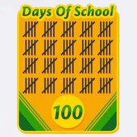 One Hundred Days Of School Crayons Garment-Dyed Sweatshirt