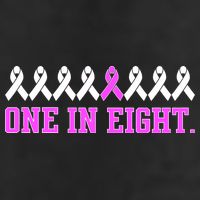 One In Eight Breast Cancer Awareness 7 Panel Mesh Trucker Snapback Hat