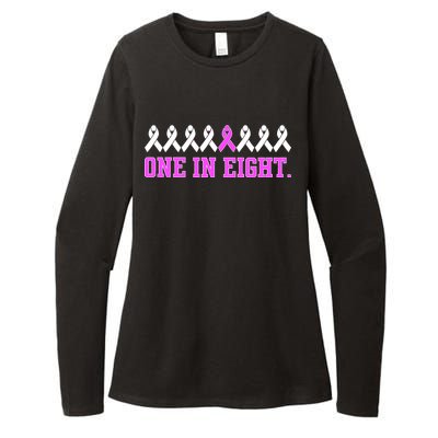 One In Eight Breast Cancer Awareness Womens CVC Long Sleeve Shirt